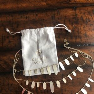 Retired Kendra Scott Nettie Statement Necklace in Gold